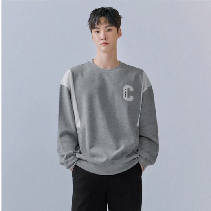 체이스컬트[경산 NC]  신상 남성 컬러블록 맨투맨 티셔츠