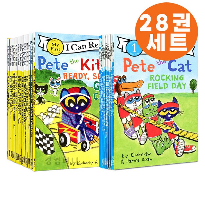 경컴퍼니 국내 아이캔리드 피트더캣 28권 세트 I can read pete the cat 영어원서 음원제공