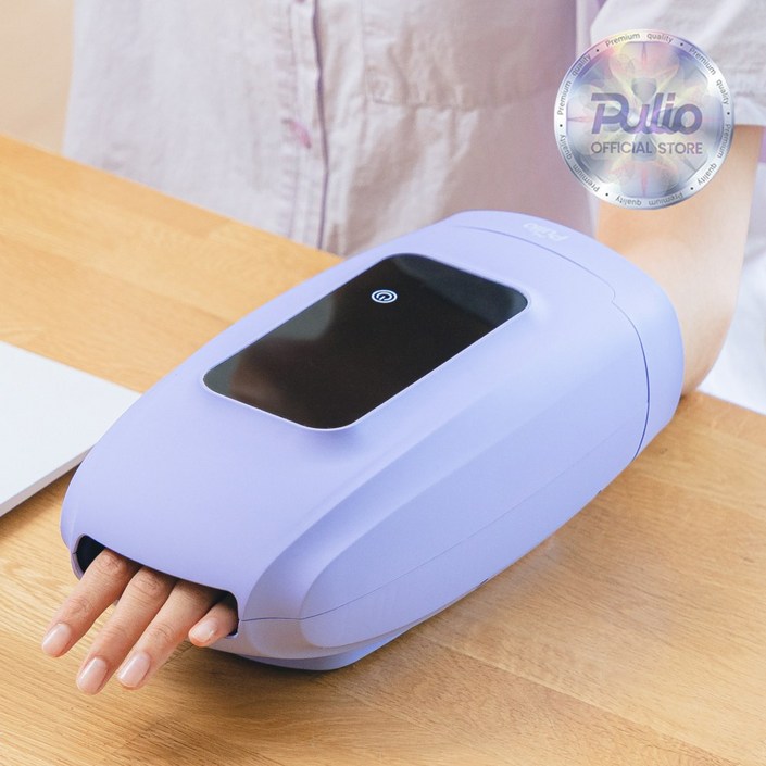 풀리오 본사 풀리오 손 손목 마사지기  무선 공기압 안마기 온열 찜질 지압