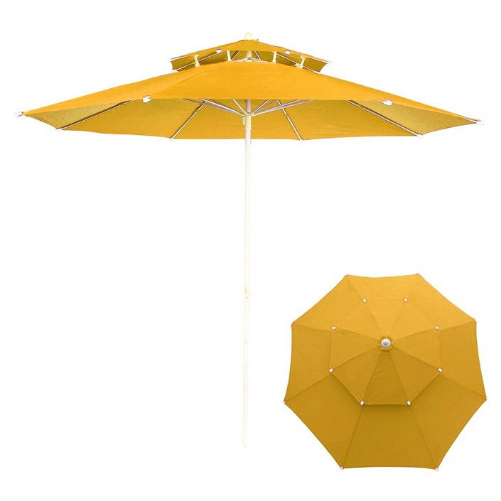 연필트리 특대형 이층 파라솔, 옐로우