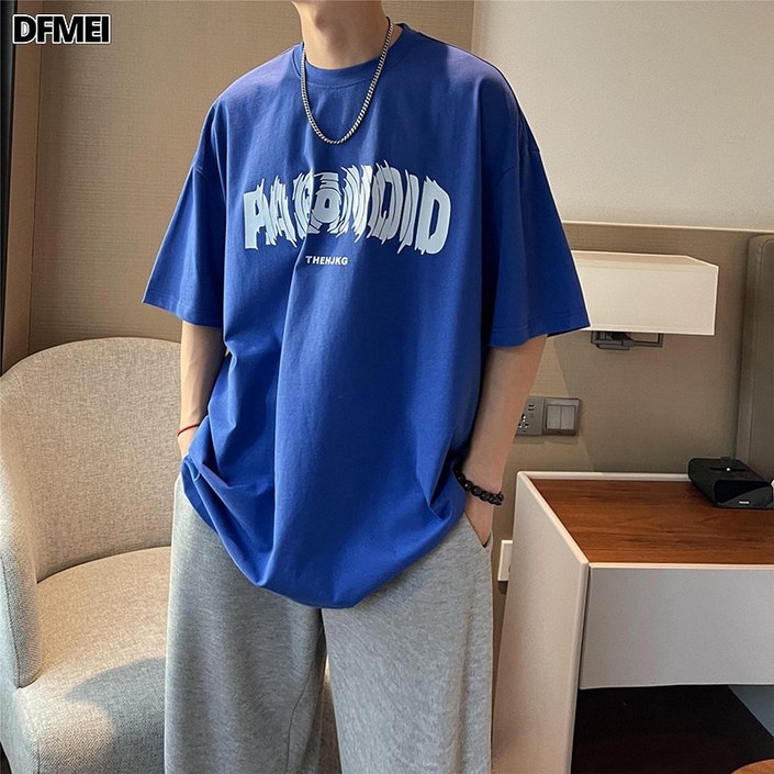 DFMEI 반팔티셔츠남상레터링프린트반팔티셔츠 DFMEI 반팔티셔츠남상레터링프린트반팔티셔츠