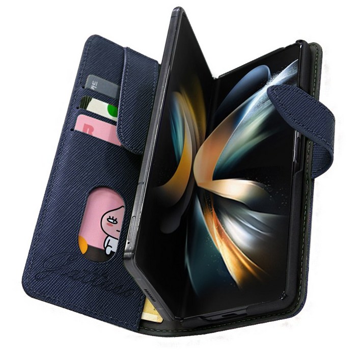 사피아노 천연 소가죽 카드 분실 방지 다이어리 케이스 갤럭시Z폴드7