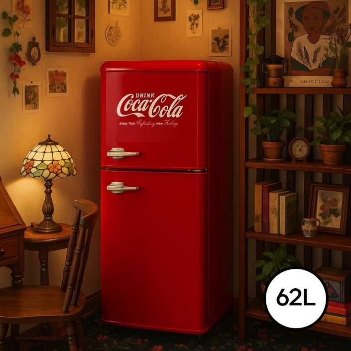 코카콜라 레트로 미니 냉장고 소형 냉동고 사무실 원룸 카페 자취방 인테리어 2025년형