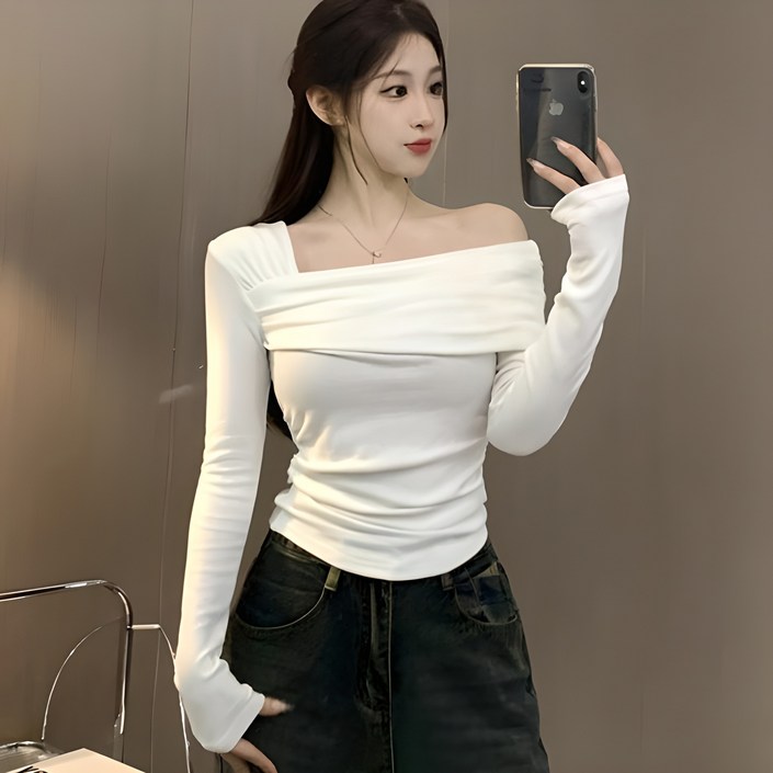 어썸풀 여성용 노머쿨 오프숄더 티 A24FT071318