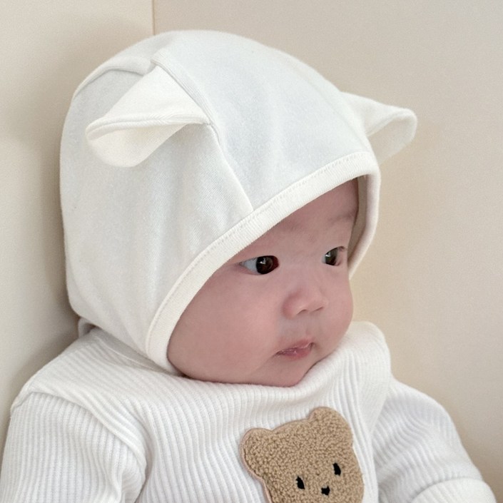 밀크하우스 유아용 아기 보넷모자 사계절