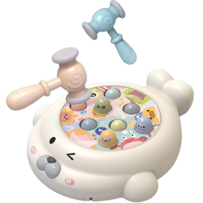 지능형 재미있는 두더지 게임기 반응속도 훈련 집중력 향상 장난감, 1개