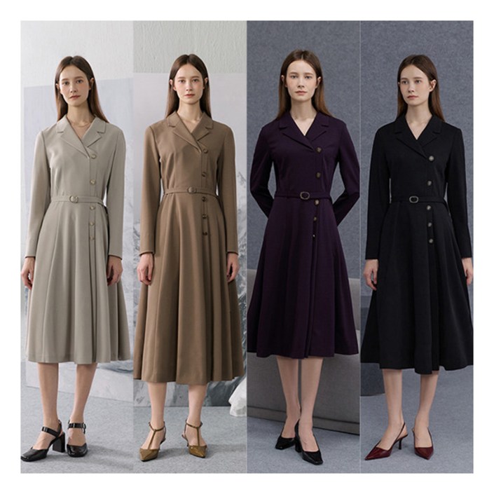 제이에비뉴 25FW 스트레치 랩 플리츠 원피스벨트 MS253F0101OP