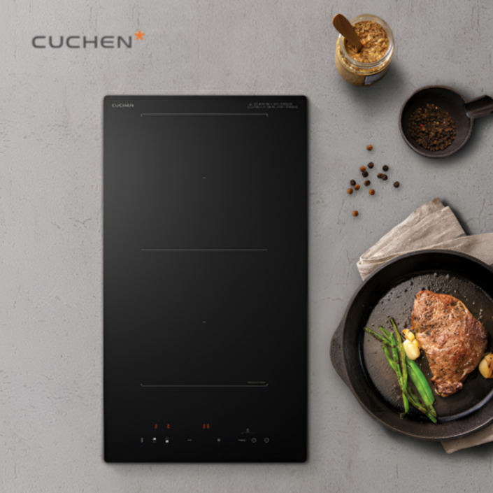 쿠첸 인덕션 2구 전기레인지 매립형 전기쿡탑 타공268×500