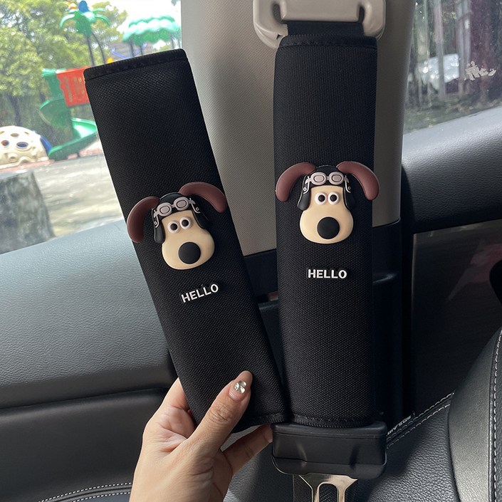 ANYOU 안전벨트 커버 남녀 커플룩 강아지 패턴XAQDHJT038 ANYOU 안전벨트 커버 남녀 커플룩 강아지 패턴XAQDHJT038