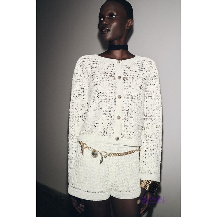 ZARA 자라 신상 크로셰 버튼 재킷 8779179 8779179