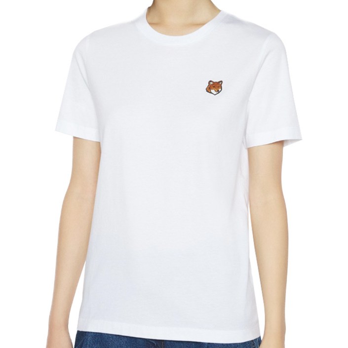 국내당일배송 메종키츠네 25FW 여성 폭스헤드 반팔티 PW00113KJ7026 P100