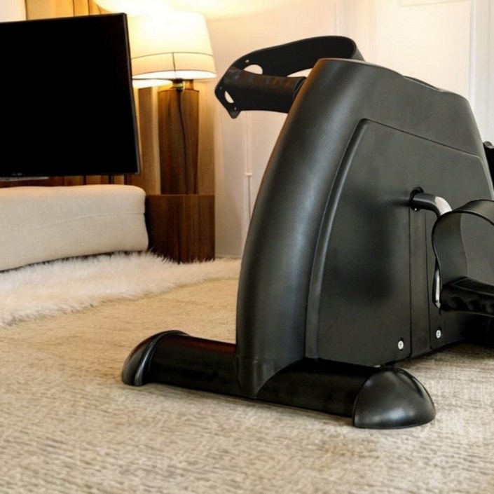 가정용 미니 하프바이크 유산소 하체운동 사이클, 블랙