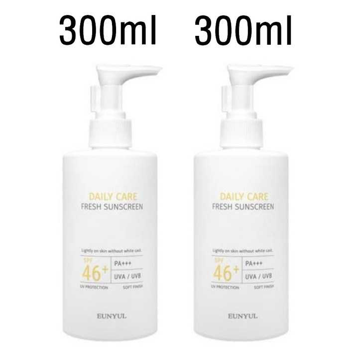 은율 데일리 케어 프레쉬 선크림 SPF46 PA, 600ml, 5개