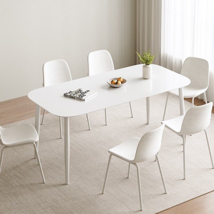 쉬리브심플 식탁 사무용 책상 간편한 설치, 4인용