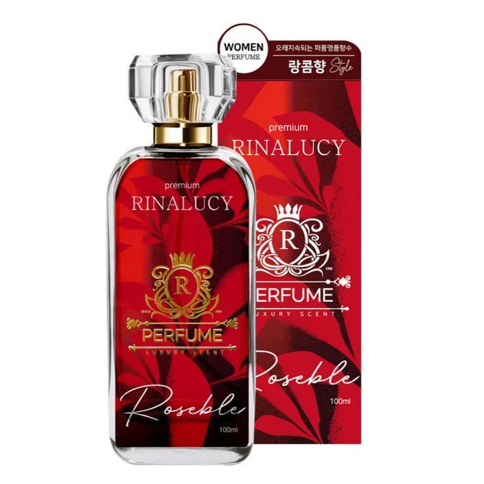 리나루시 퍼퓸 고농축 프리미엄 로즈블 여성 향수, 1개, 100ml