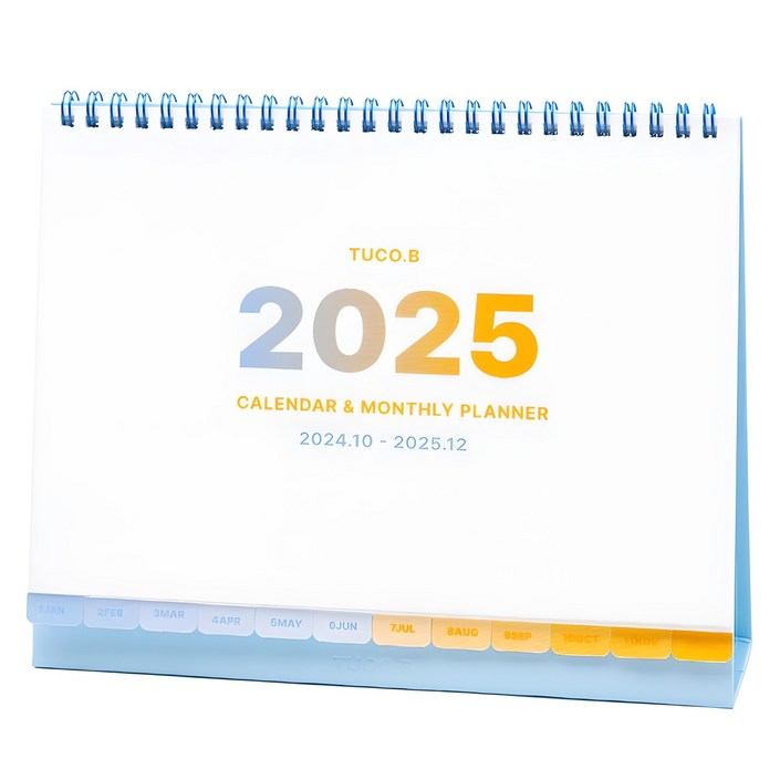 투코비 2025 탁상 인덱스 캘린더