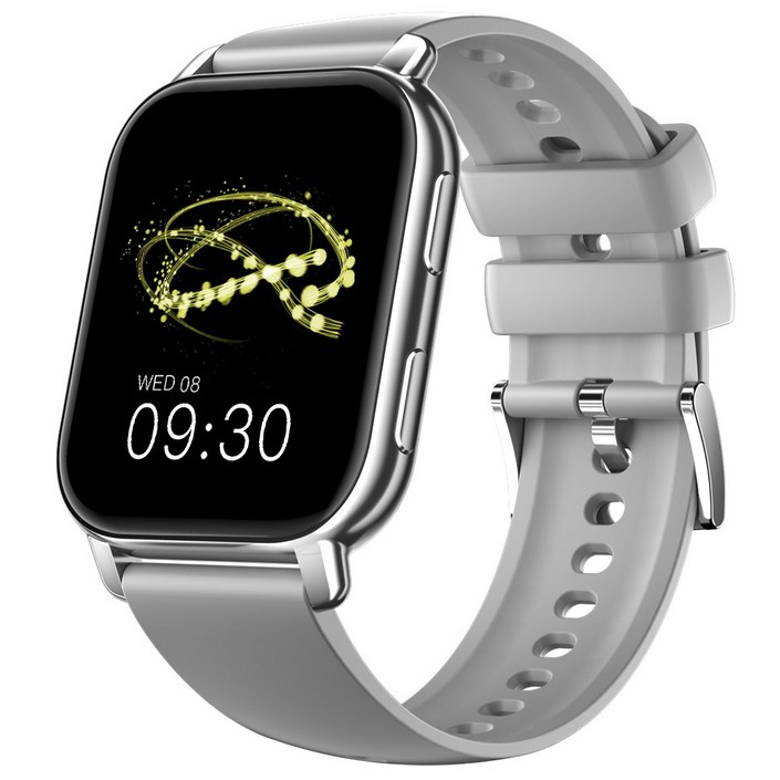 WAPIK 통화가능 블루투스 스마트워치 P5S 1.85인치 22mm, 실버, 4.7cm, GPS 블루투스