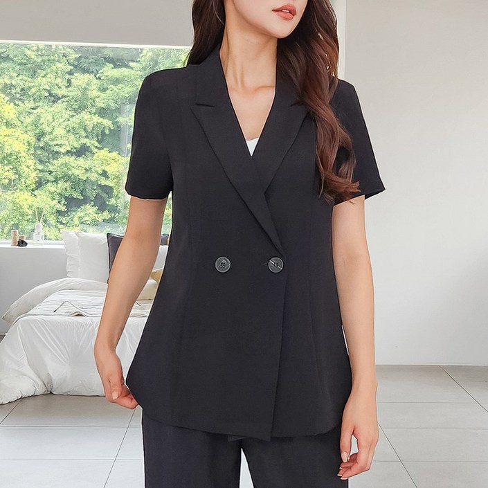 여름 반팔 자켓 세미정장 빅사이즈 [이안]