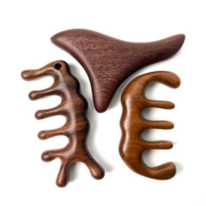 호아 바디 두피 우드 괄사, 1개