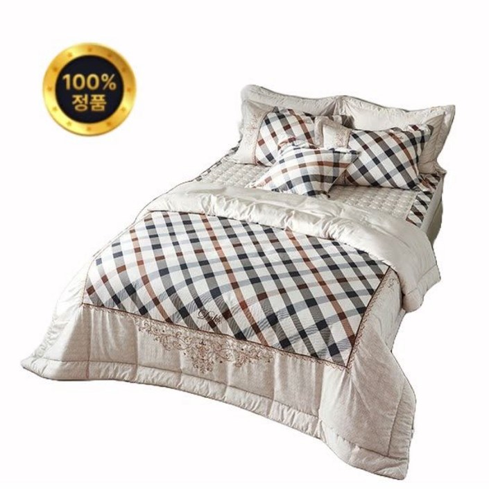 백화점매장출고 닥스 이불 모달 쇼팽 베이지 퀼트이불 퀸