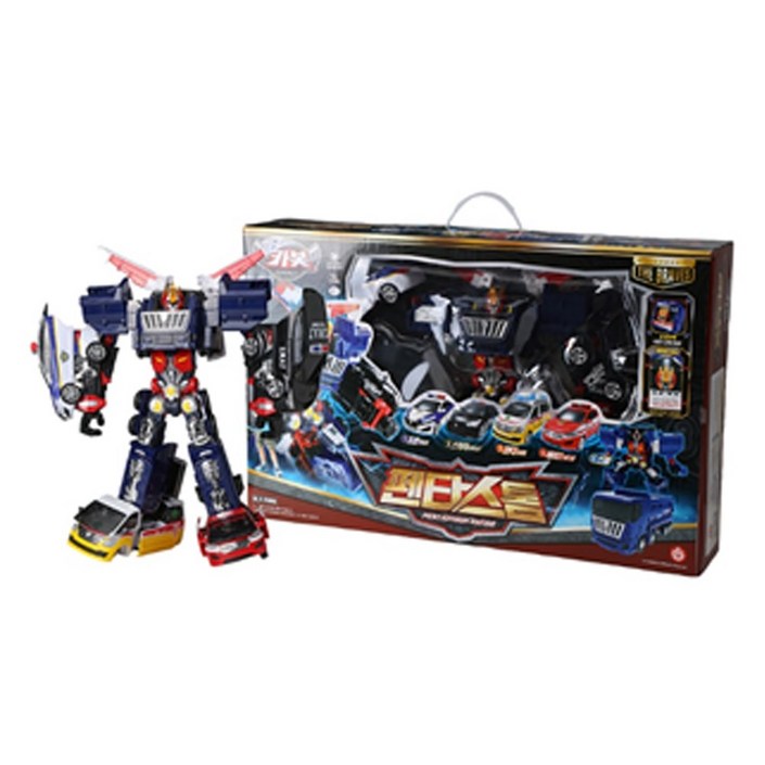 헬로카봇 시즌16 전설의 용사 펜타스톰 리파인 올스타 5단 합체 변신로봇 장난감