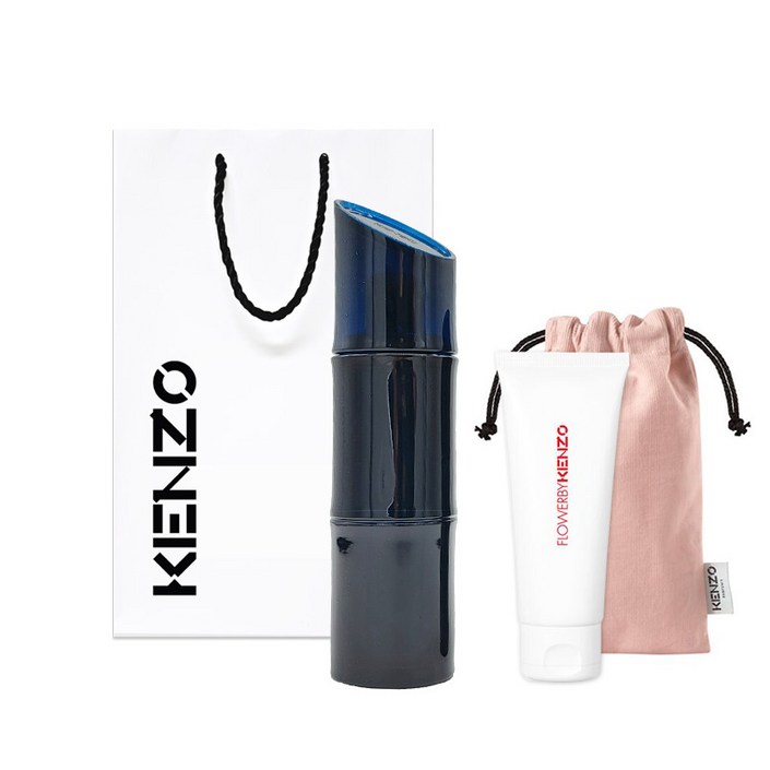 겐조 옴므 EDP 110ml + 플라워바이겐조 인 어 밀크 75ml 쇼핑백, 1개, 110ml