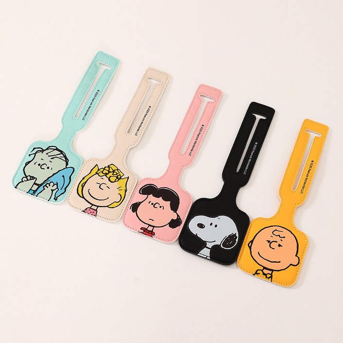 피너츠 X 큐랑 스누피 캐리어 네임택 러기지택