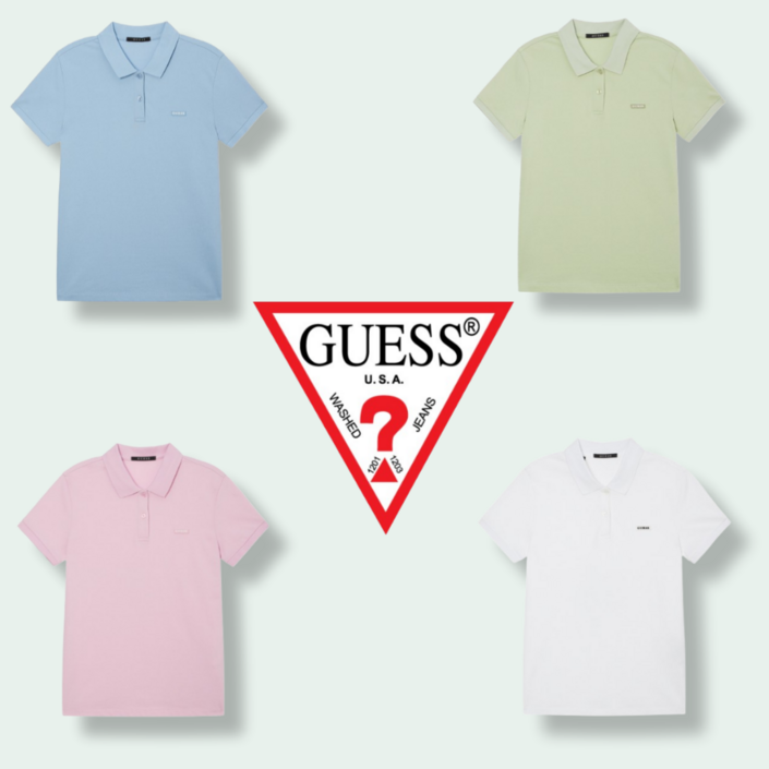 매장정품 게스 GUESS 여성 에어로쿨 피케 카라티 SM