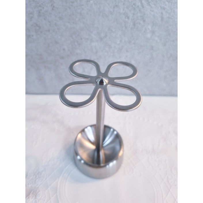 허니상점 욕실 덜튼 무광 플라워 칫솔꽂이 면도기 거치대, 1개