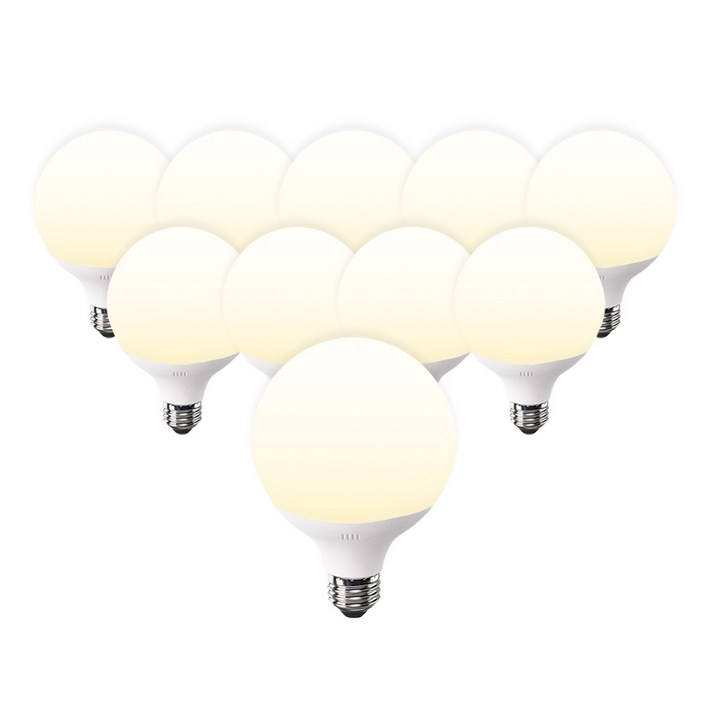 라인라이팅 LED 에코 볼구 12w 에너지소비효율 1등급 제품, 10개, 주백색 라인라이팅 LED 에코 볼구 12w 에너지소비효율 1등급 제품, 10개, 주백색