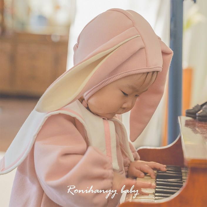 로니하니베이비 맘커플룩 아기옷모자세트 아기바디슈트 아기외출옷 돌아기옷 아기롬퍼 우주복