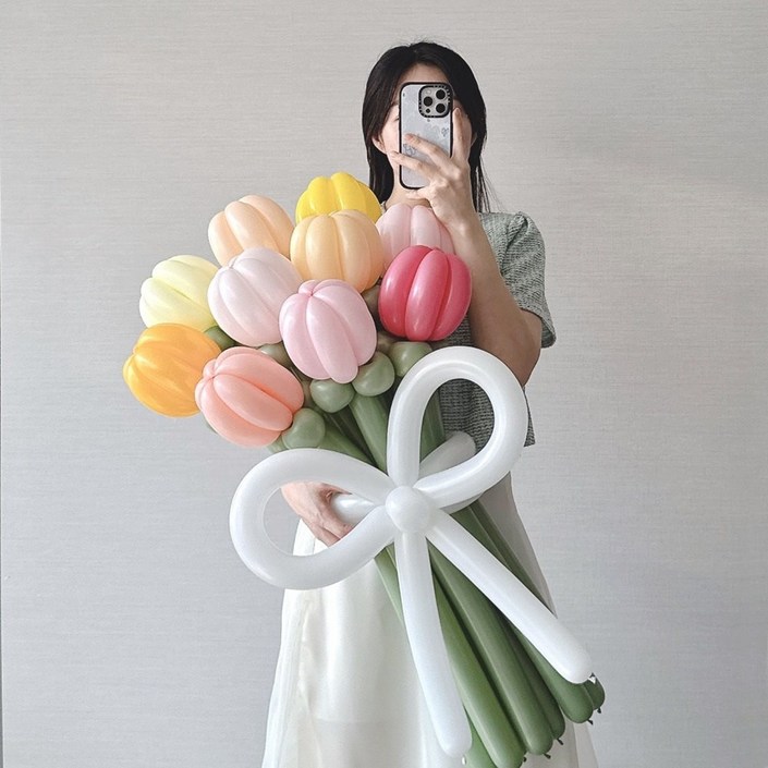 풍선꽃다발 요술 풍선꽃 만들기 세트 DIY 튤립 데이지