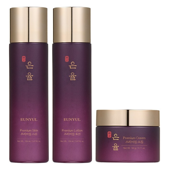 은율 프리미엄 3종세트(스킨200ml,로션200ml,크림60g), 1개