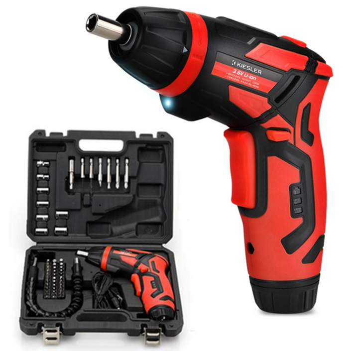 키슬러 가정용 3.6V 무선 전동 드라이버 풀세트 KSLMD360, 1세트
