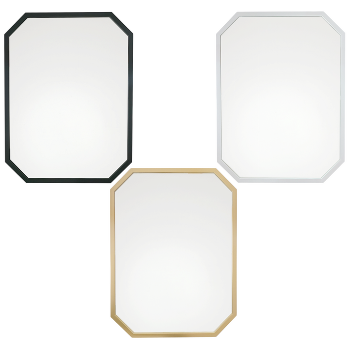 욕실거울 직팔각형거울 트랙 욕실경 거실 화장실 인테리어거울 직팔각, No.3 골드