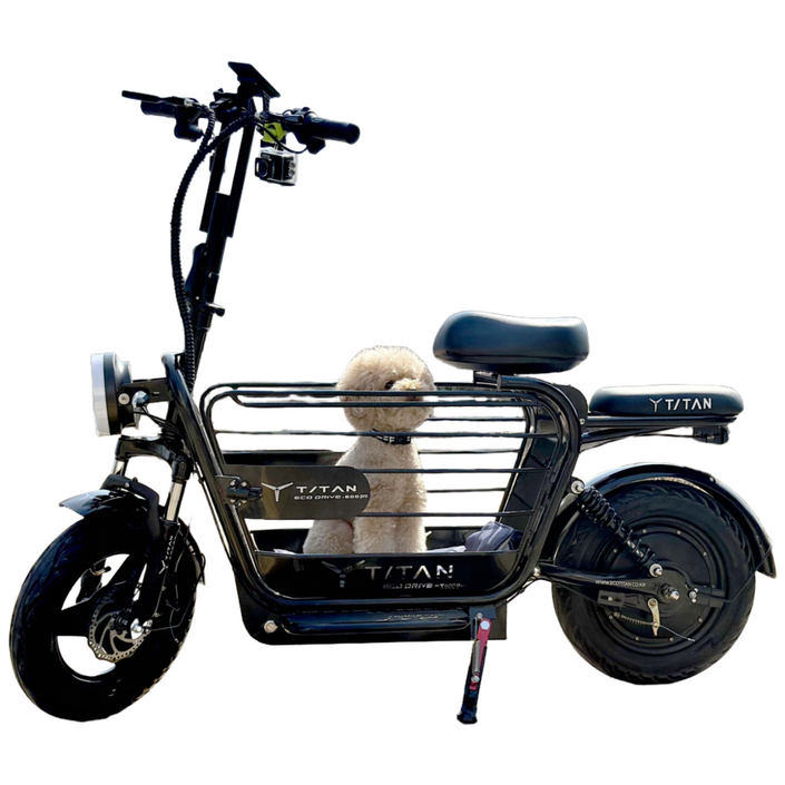 타이탄600 pro 강아지 대형견 대용량 전기 스쿠터 전동 21ah 블랙, 블랙1번사은품, 하이텐강