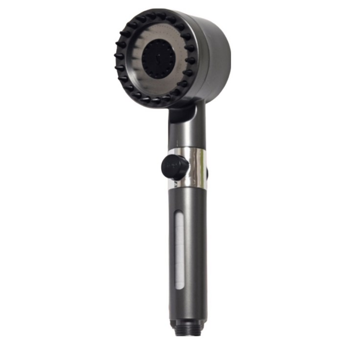 플루비엘 수압상승 3단 필터 샤워기 헤드, 그레이, 3개