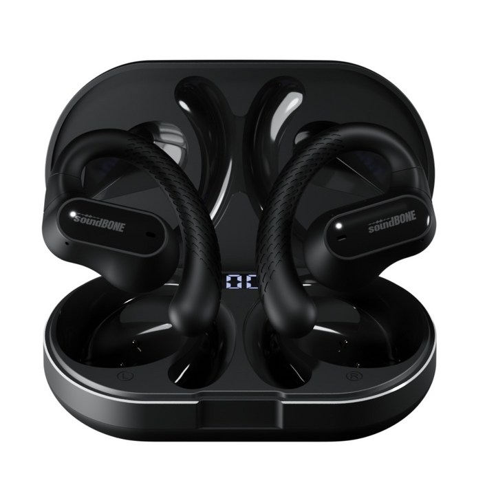 사운드본 골전도 블루투스 이어폰 오픈형 무선 에어전도 스포츠 핸즈프리 SE01, 블랙11