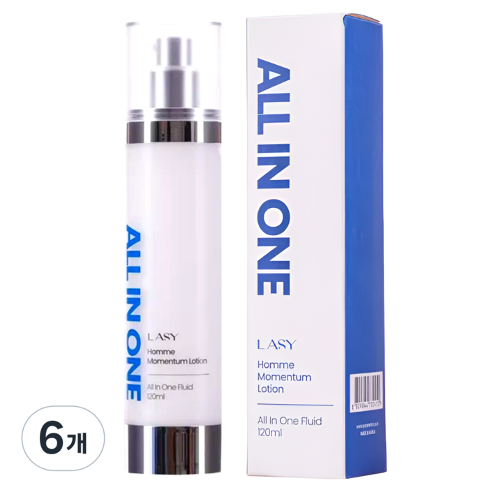 래시 남자미백주름개선 기능성화장품 향이좋은 남성올인원 스킨로션, 6개, 120ml