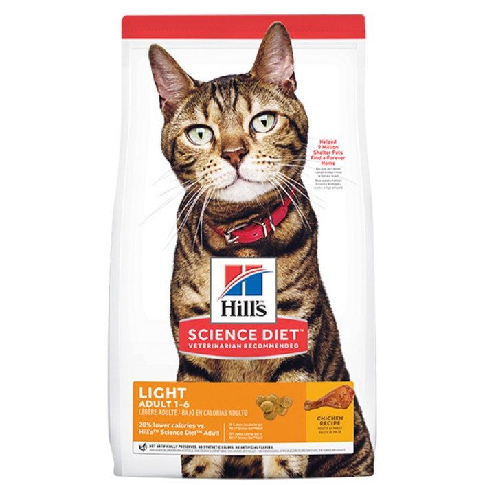 사이언스다이어트 어덜트 라이트 다이어트 고양이 사료, 피부/털개선, 2kg, 1개