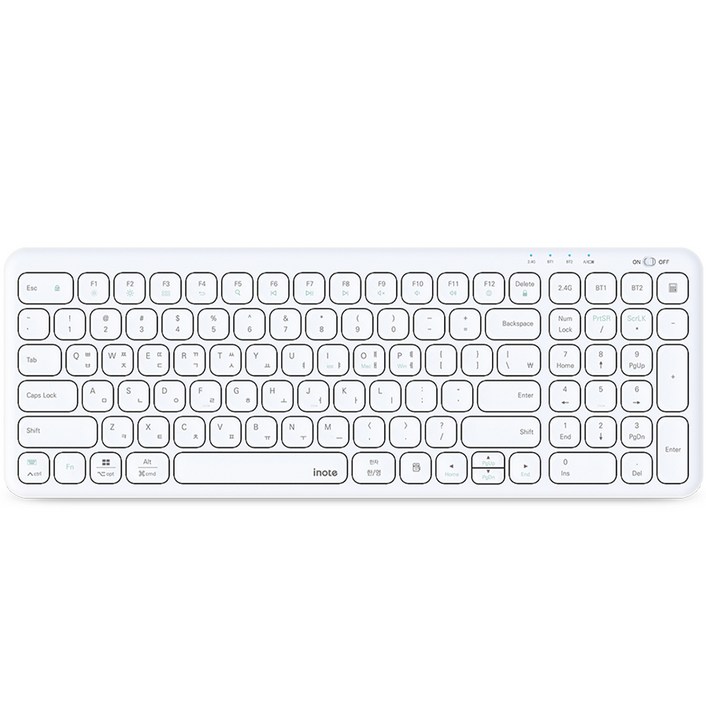 아이노트 멀티 페어링 충전식 블루투스 무선 일반형 키보드