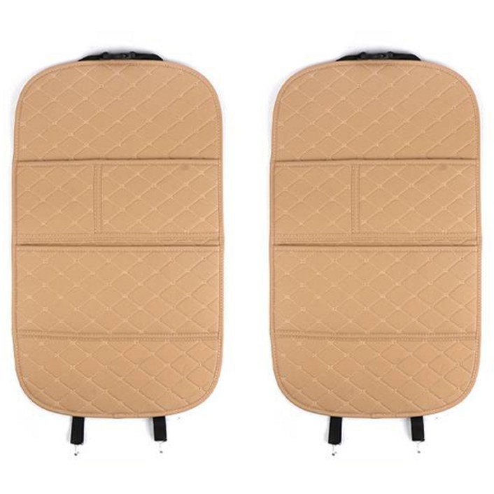 카템 감탄 가죽 킥 매트 자수형, 새들브라운, 2개