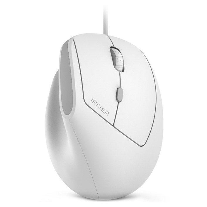 아이리버 항균처리 컴팩트 EV100 인비저블 인체공학 무소음 유선 버티컬 마우스, White, 단일상품 아이리버 항균처리 컴팩트 EV100 인비저블 인체공학 무소음 유선 버티컬 마우스, White, 단일상품