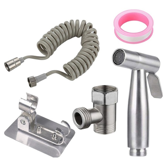 Core All Kitchen 스텐 욕실 스프레이 미니건 욕실청소 세트 3m