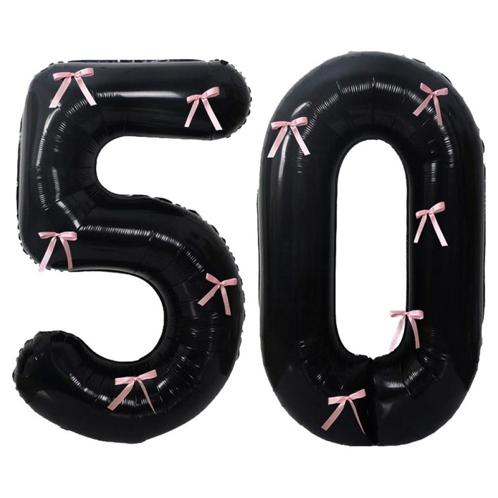 문구담 생일 기념일 이벤트 장식 대형 숫자풍선 50