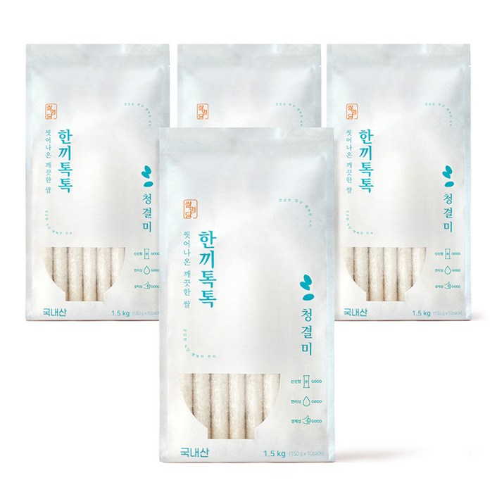 쌀명당 씻어나온 깨끗한쌀 한끼톡톡 청결미