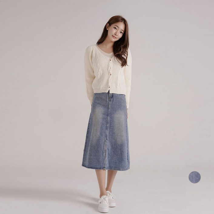 젬블링 롱 슬릿 트임 통기성 미디 스커트 젬블링 롱 슬릿 트임 통기성 미디 스커트