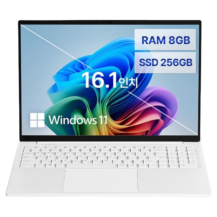 베이직스 베이직북 16 N-series N95, White, 256GB, 8GB, WIN11 Pro, BB1624FW