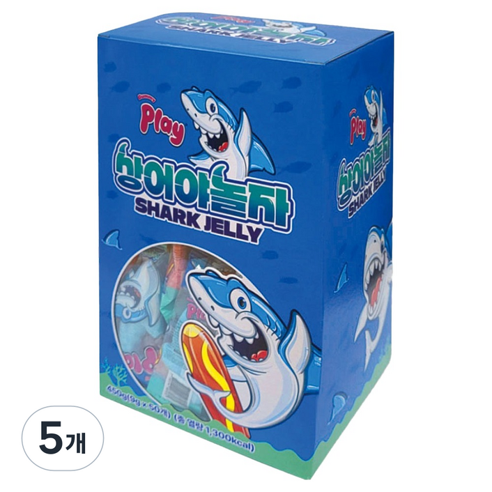 Play 상어야놀자 젤리 50p, 5개, 450g