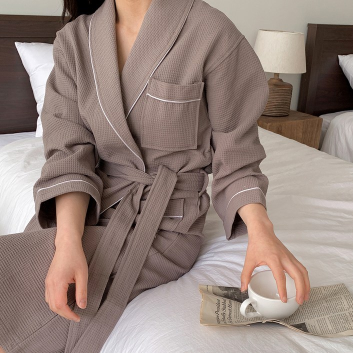 공유 프리미엄 와플 샤워 가운 M